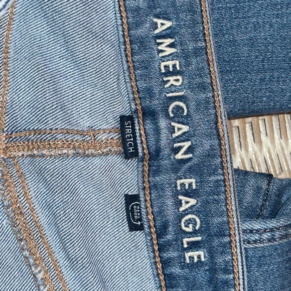 American Eagle Womens Super High Rise Baggy Wide Leg Cargo Jeans ~ In A Size 6 - Picture 7 of 12